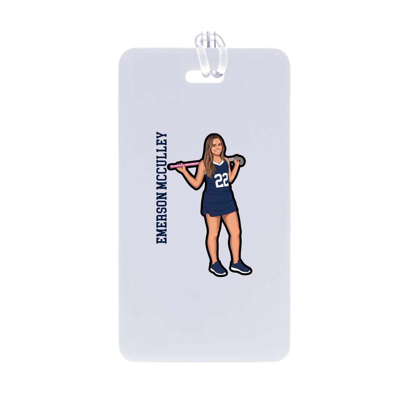 Bag Tag — Name Vertical in Classic