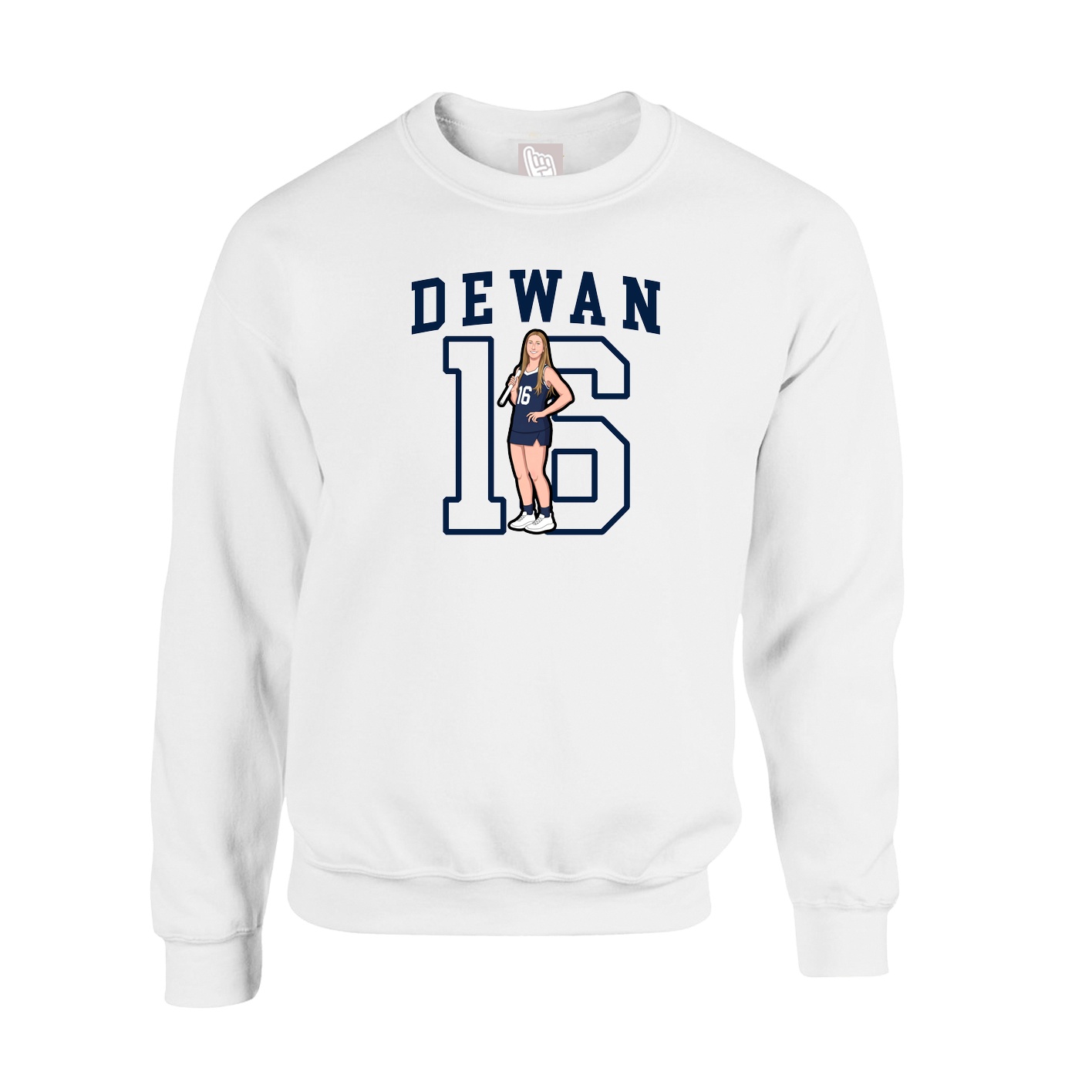 Fleece Crew — Shirsey in White
