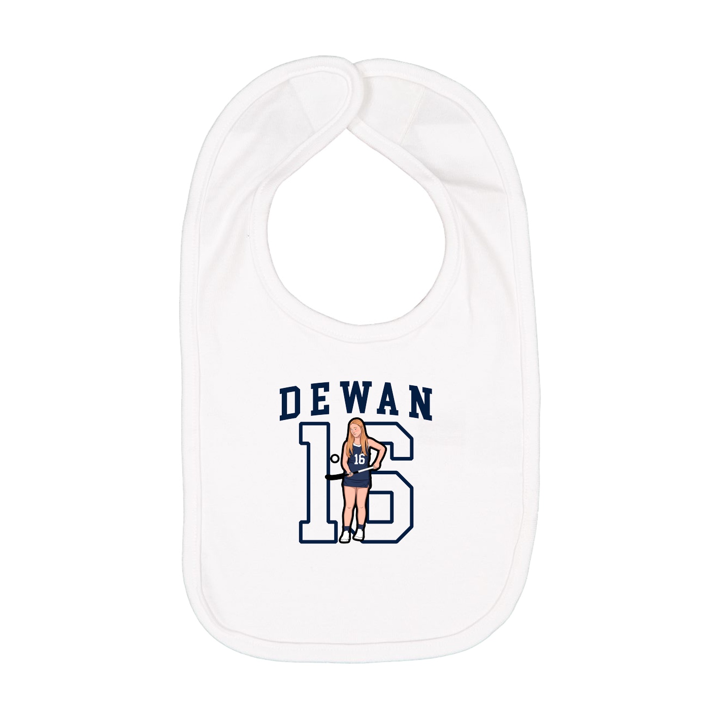 Infant Bib — Shirsey in White