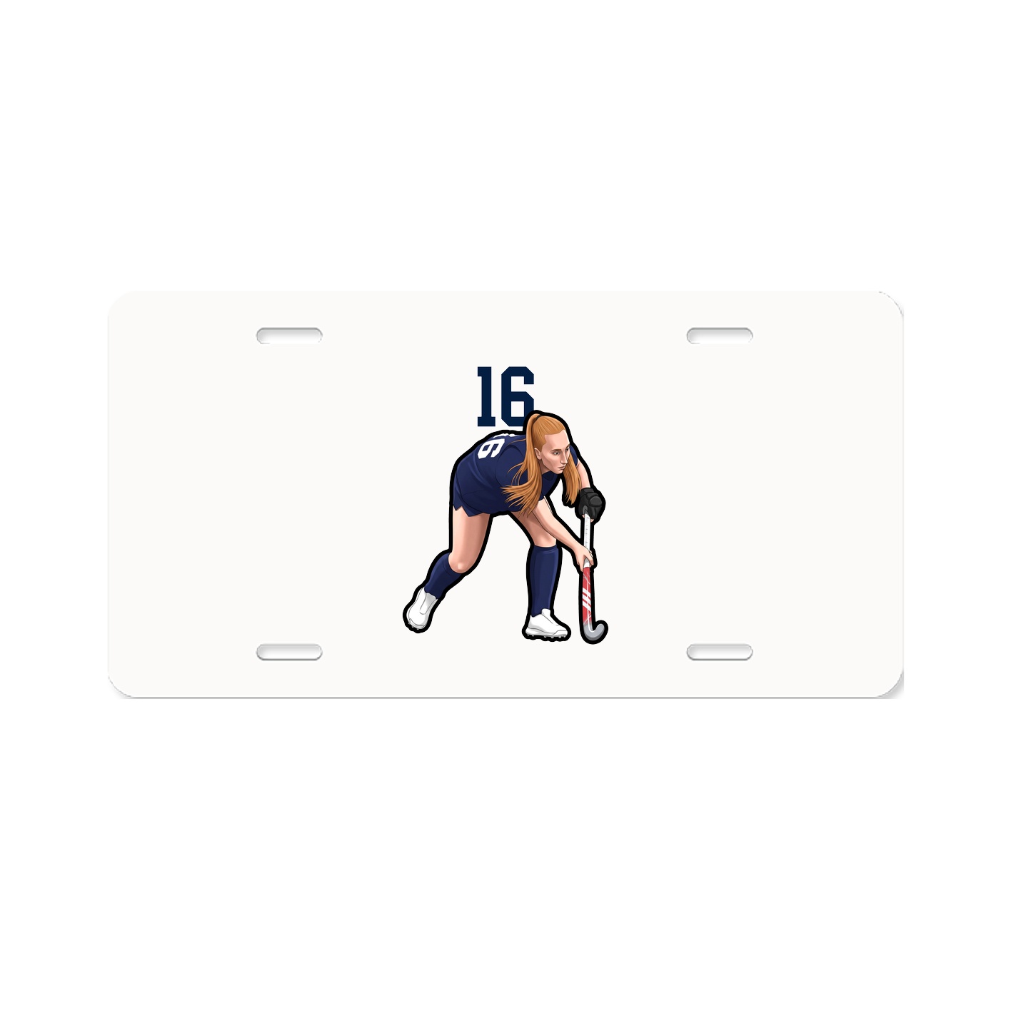 License Plate — Number Top in Classic