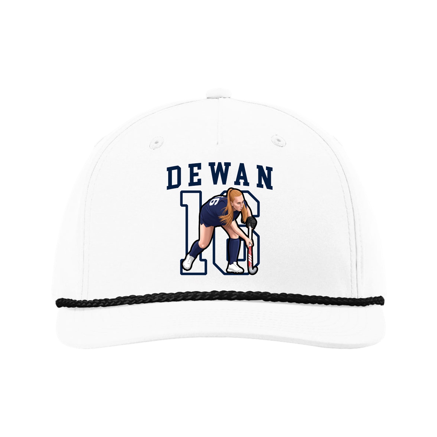 Five-Panel Classic Rope Cap — Shirsey in White