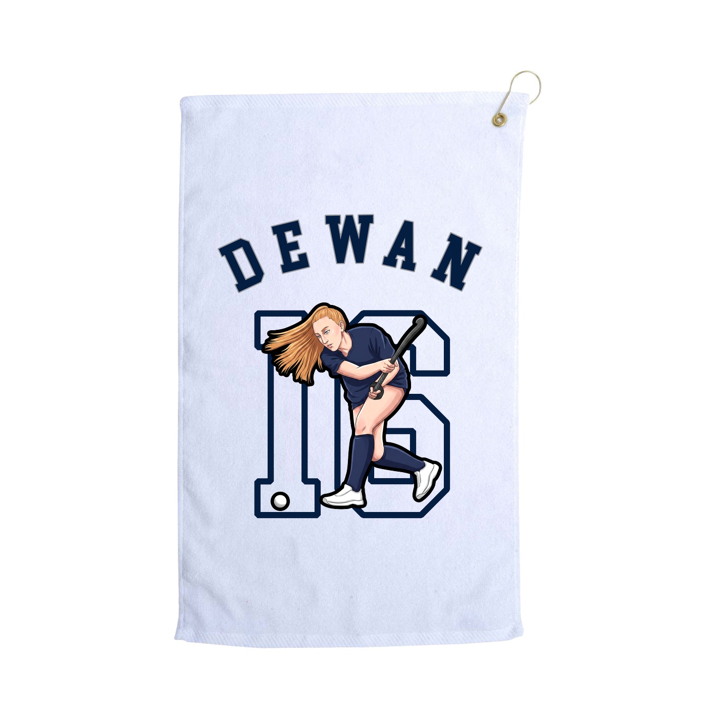 Golf Towel — Shirsey Arch in White