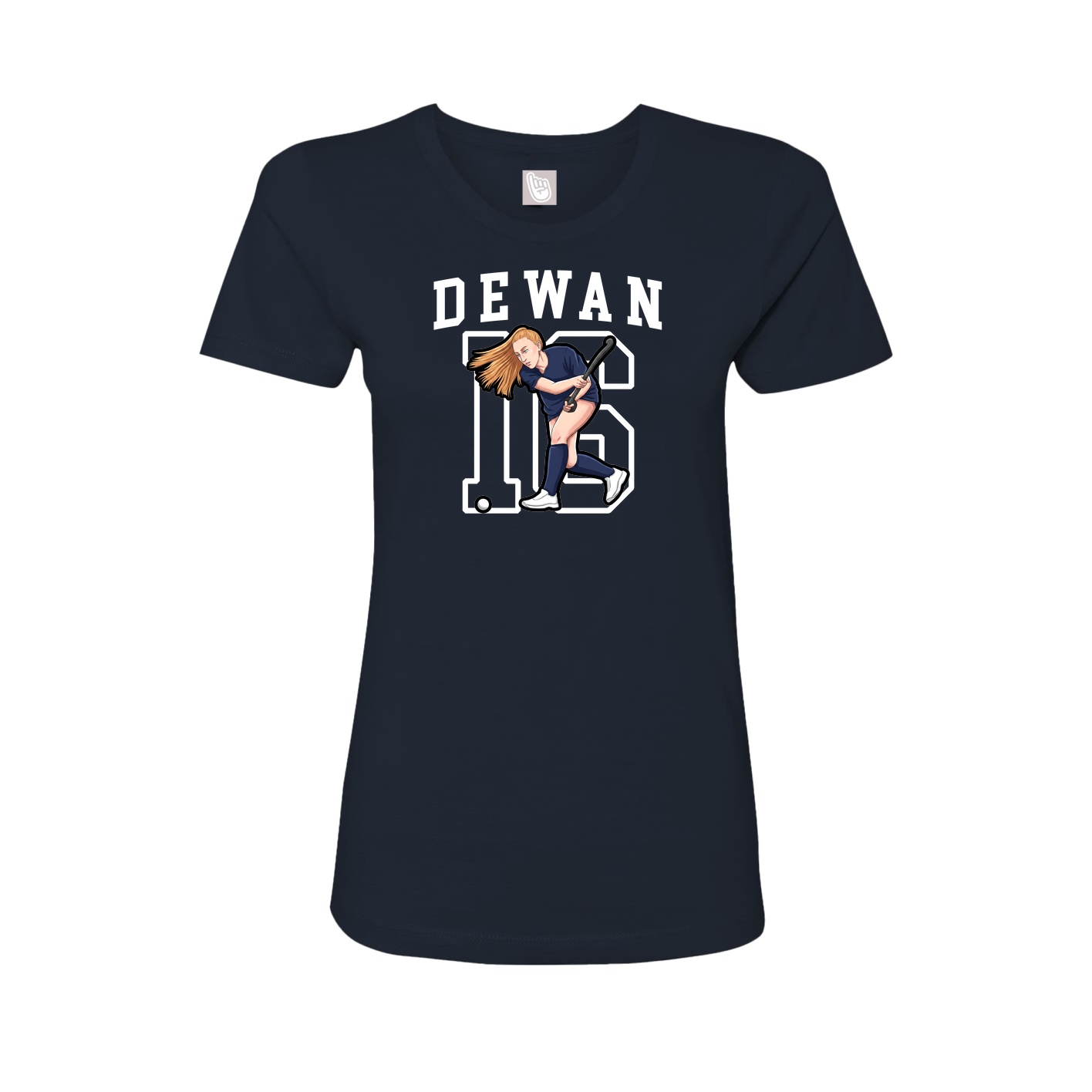 Fitted Women's Tee — Shirsey in Navy