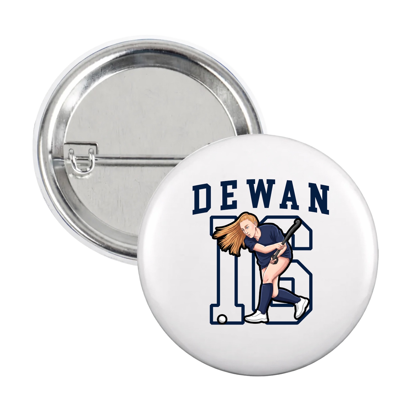 Game Day Button — Shirsey in White