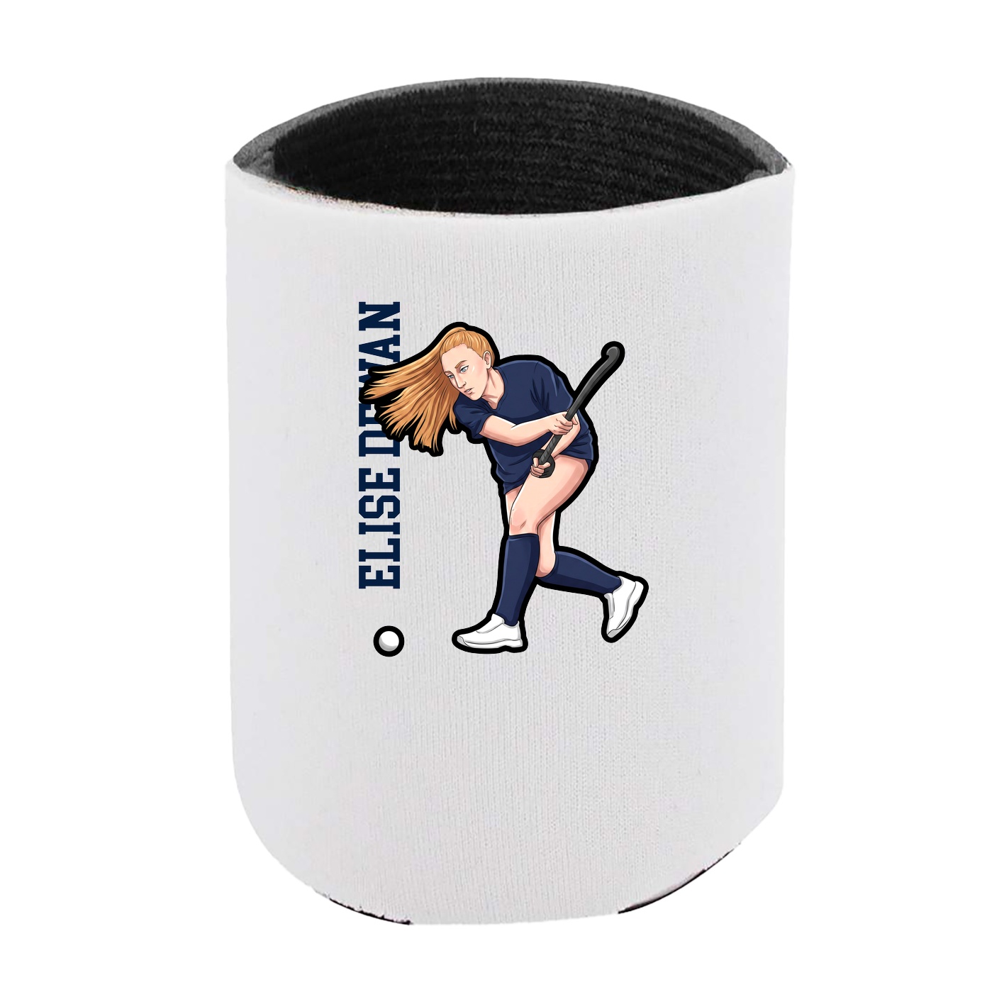 Can Holder — Name Vertical in White
