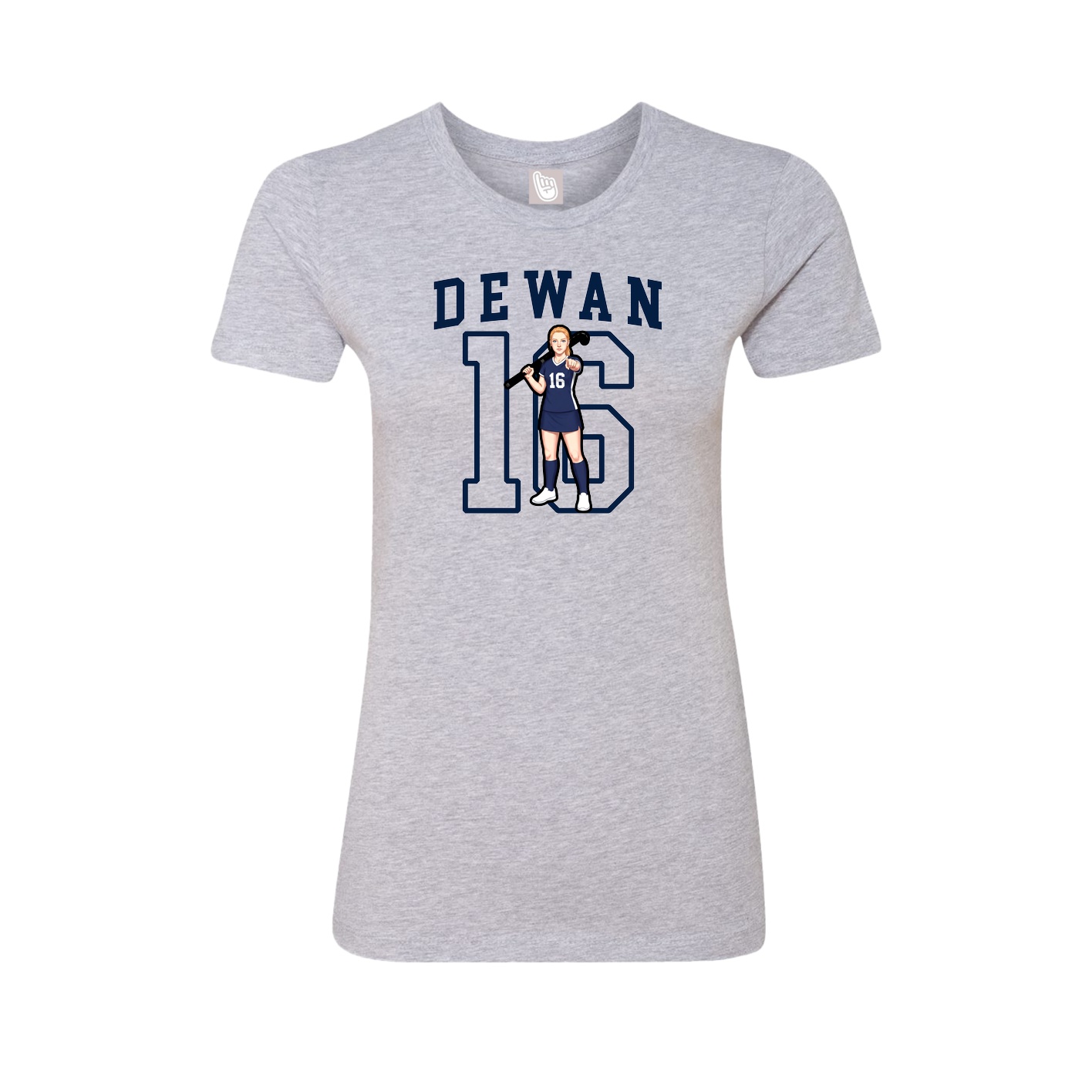 Fitted Women's Tee — Shirsey in Grey