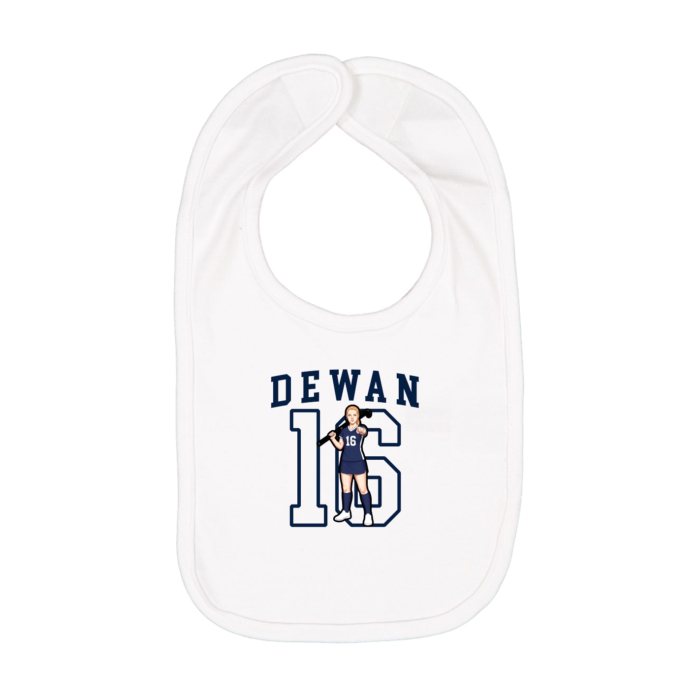 Infant Bib — Shirsey in White