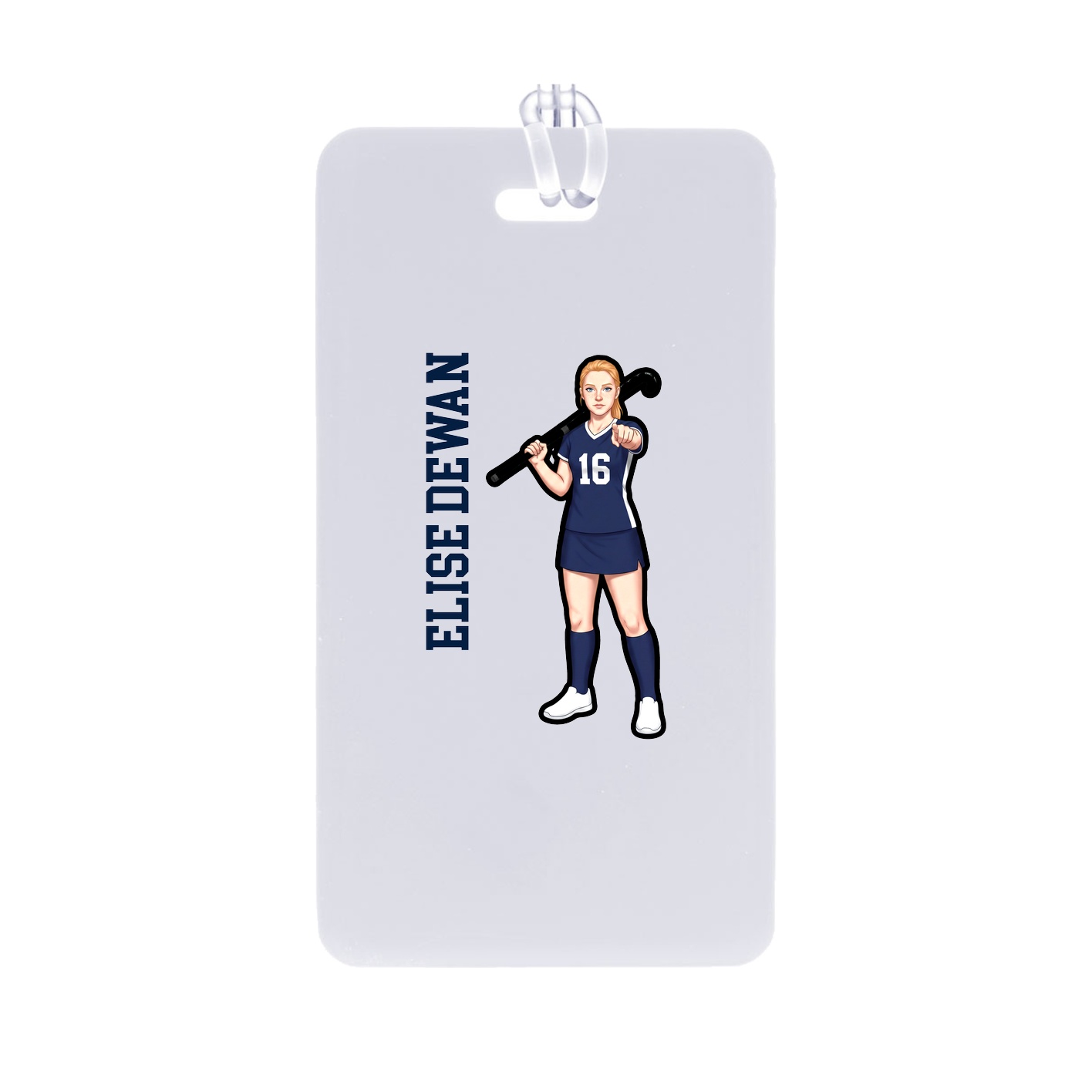 Bag Tag — Name Vertical in Classic