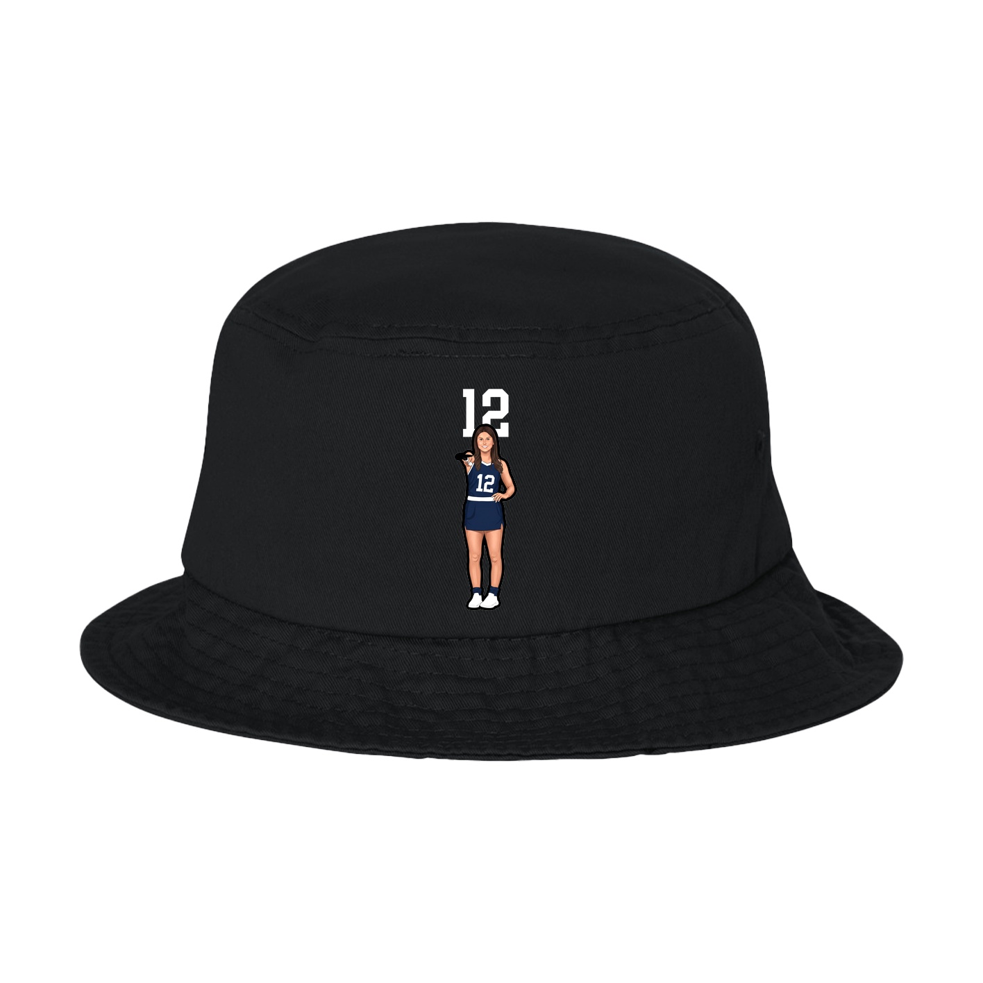 Bucket Cap — Number Top in Black