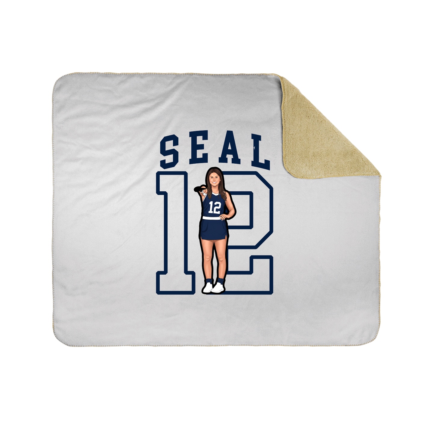 Throw Blanket — Shirsey in White