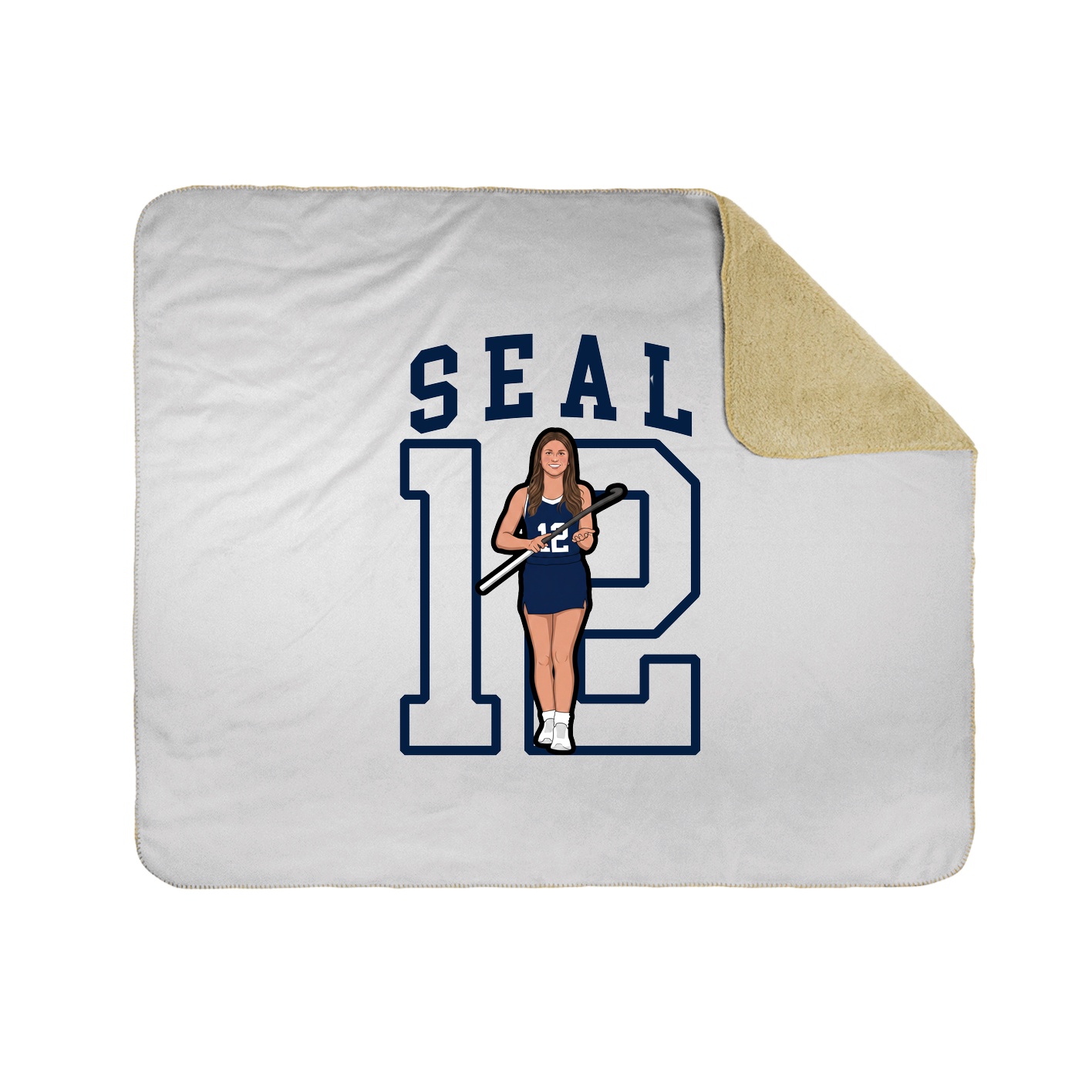 Throw Blanket — Shirsey in White