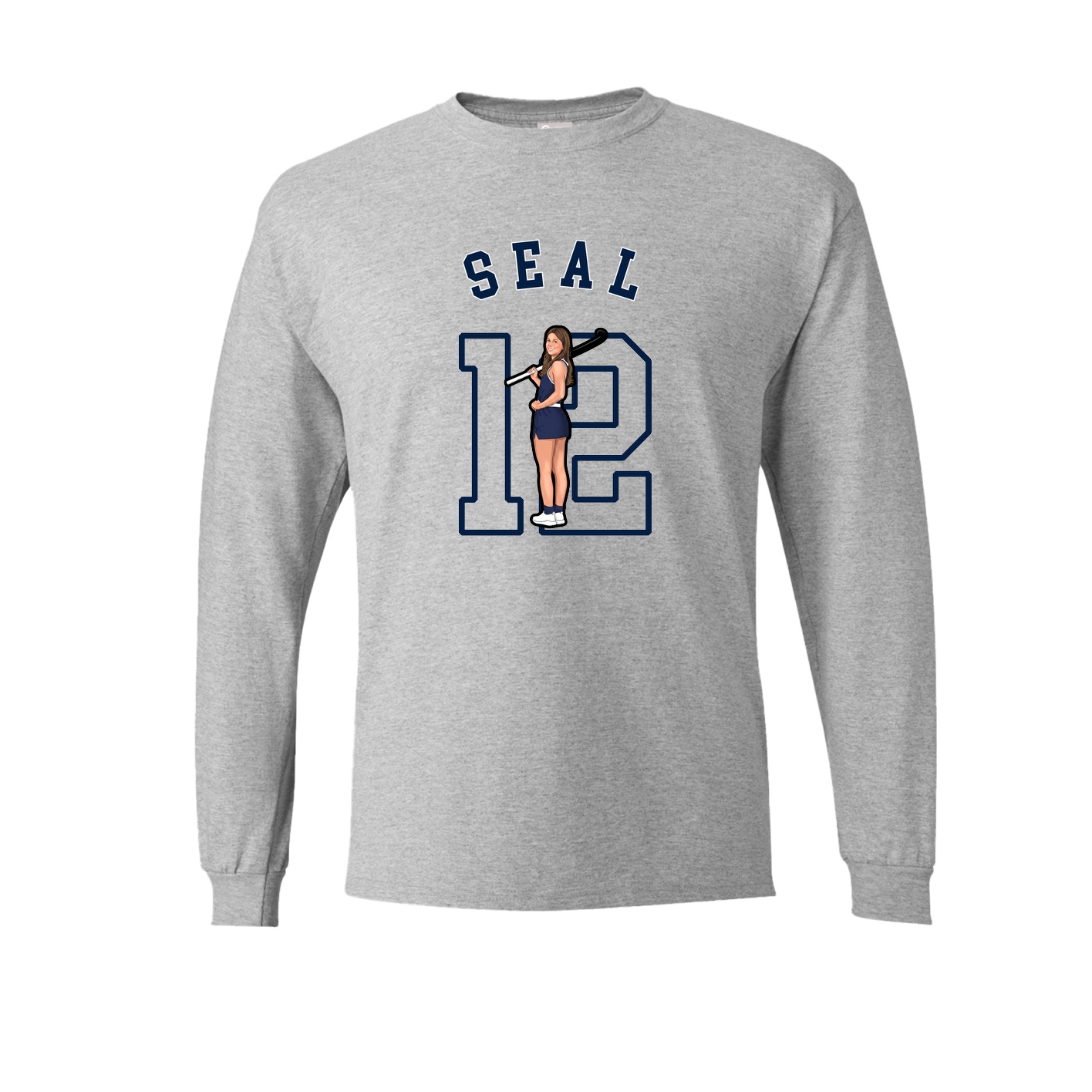 Long Sleeve Tee — Shirsey Arch in Grey