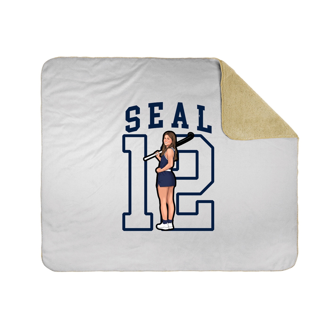 Throw Blanket — Shirsey in White