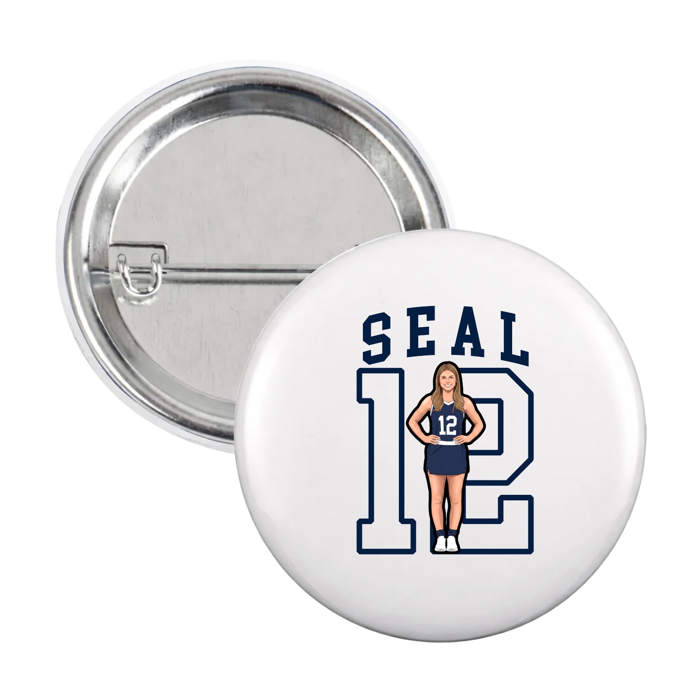 Game Day Button — Shirsey in White