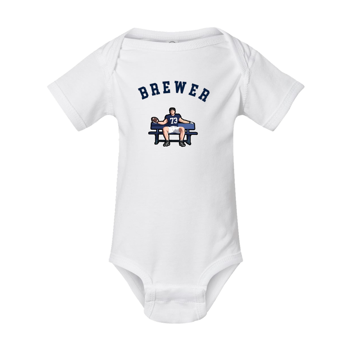 Baby Onesie — Shirsey Arch in White