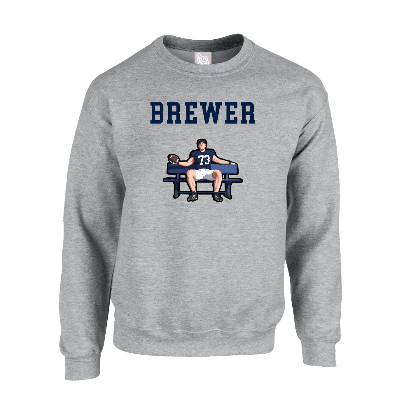 Fleece Crew — Shirsey in Grey