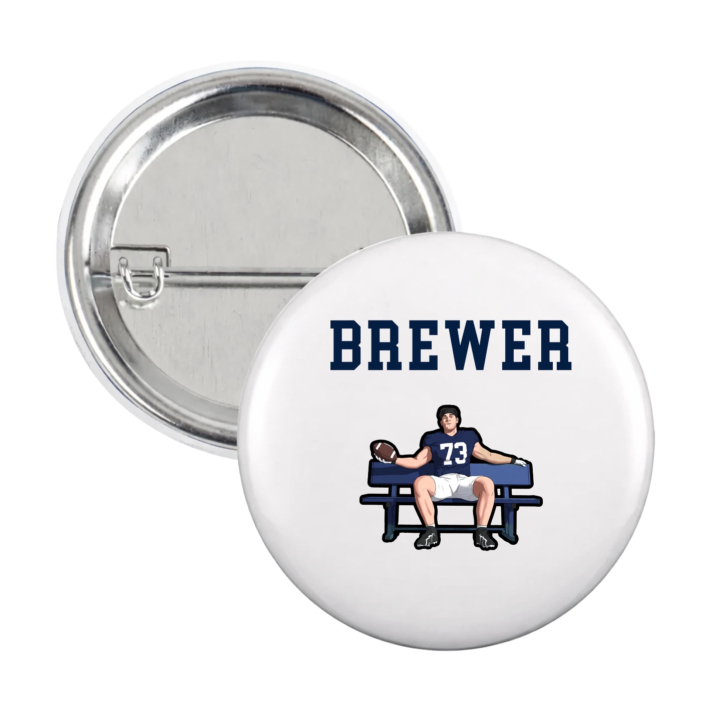 Game Day Button — Shirsey in White