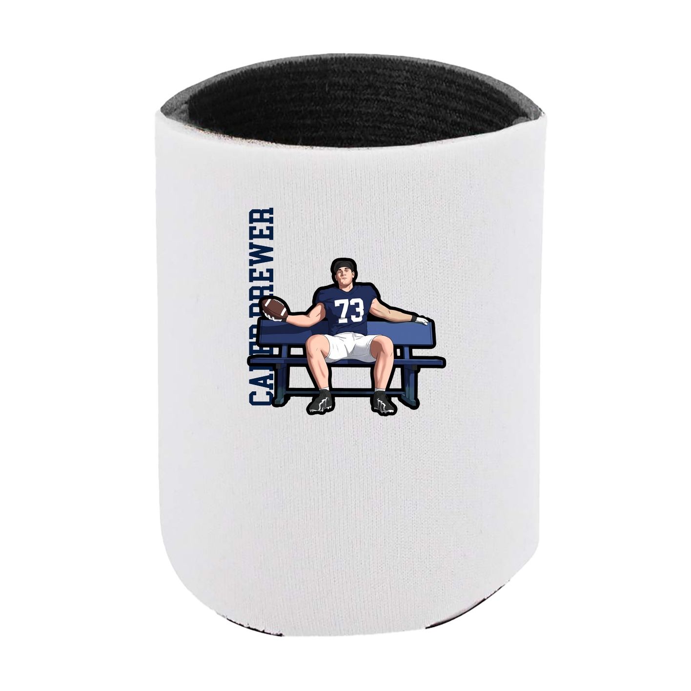 Can Holder — Name Vertical in White