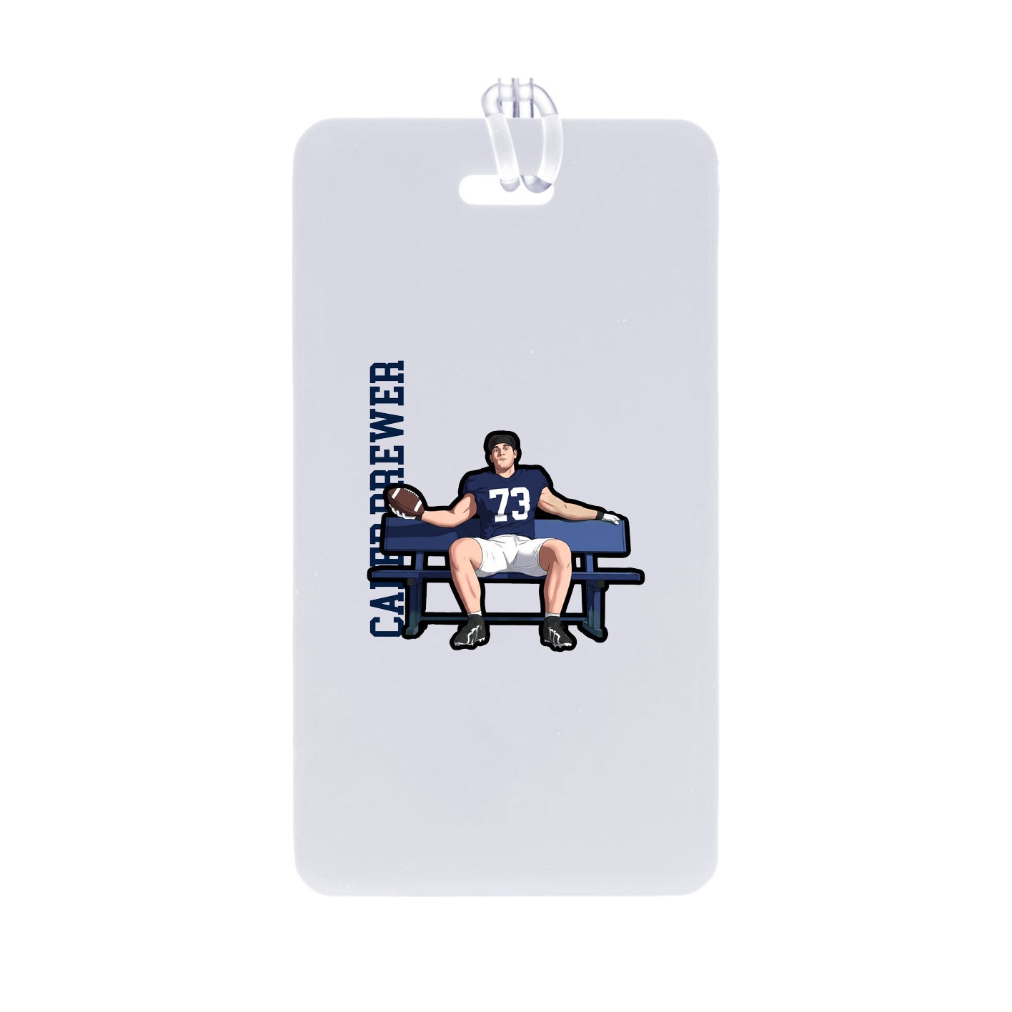 Bag Tag — Name Vertical in Classic