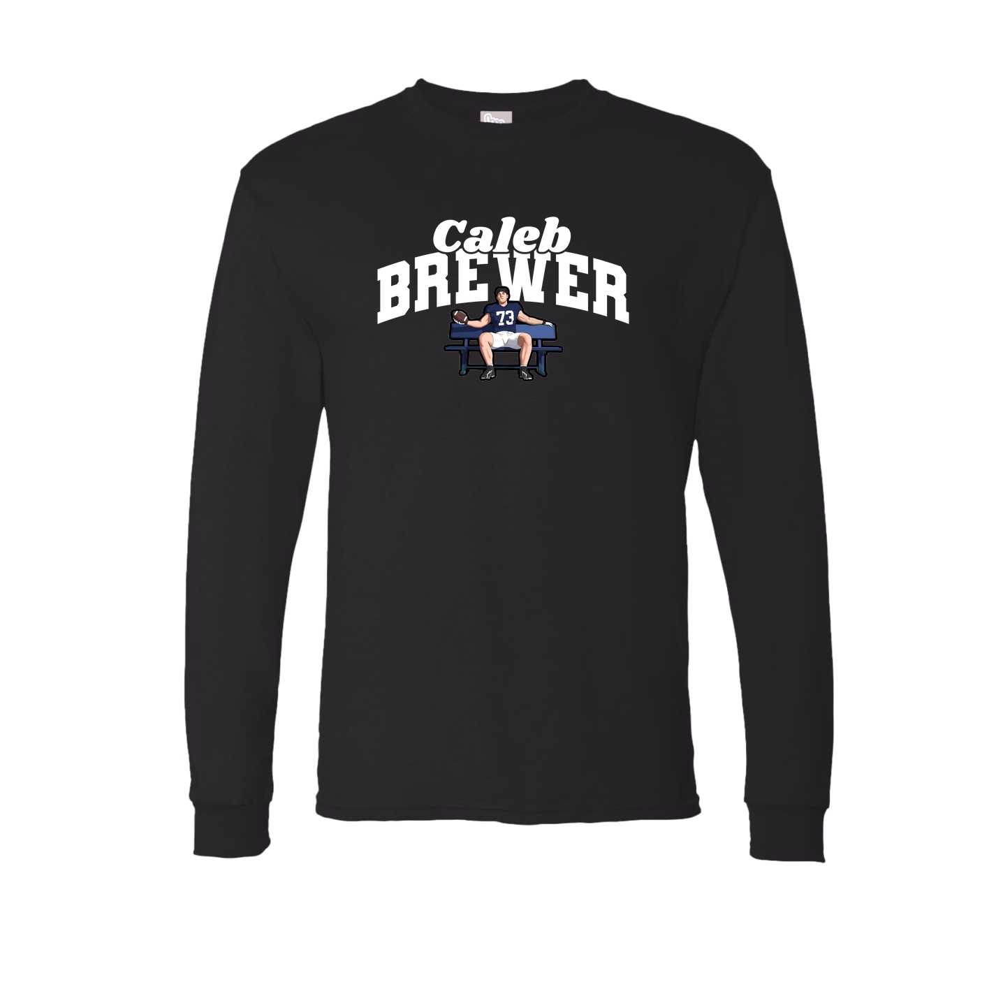 Long Sleeve Tee — Signature Arch in Black