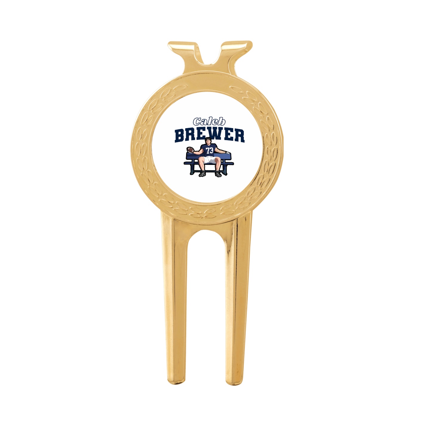 Divot Tool with Ball Marker — Name Arch in Classic
