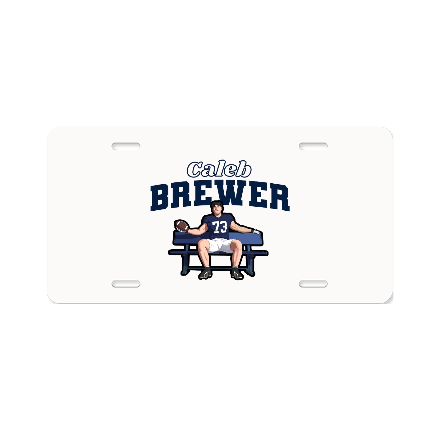 License Plate — Name Arch in Classic