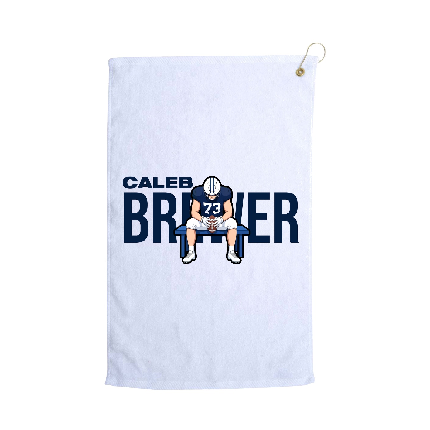 Golf Towel — Player Name in White