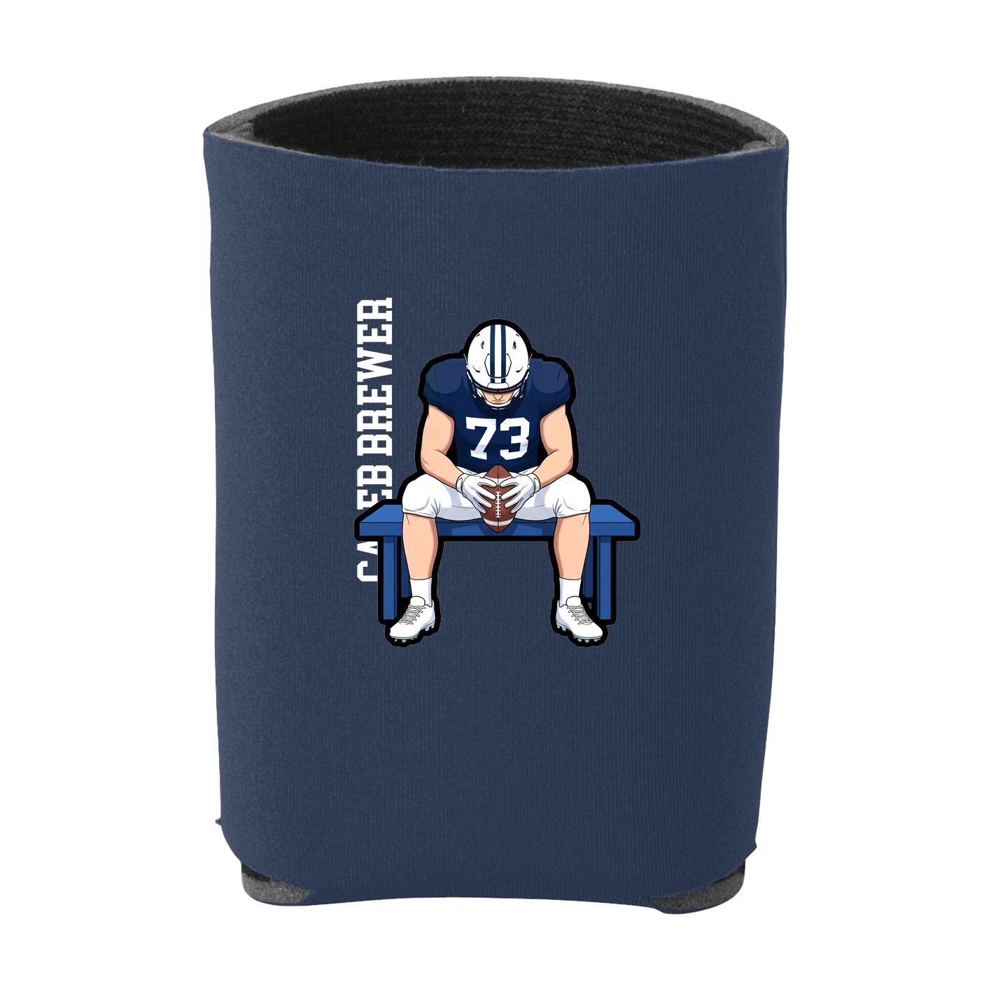 Can Holder — Name Vertical in Navy