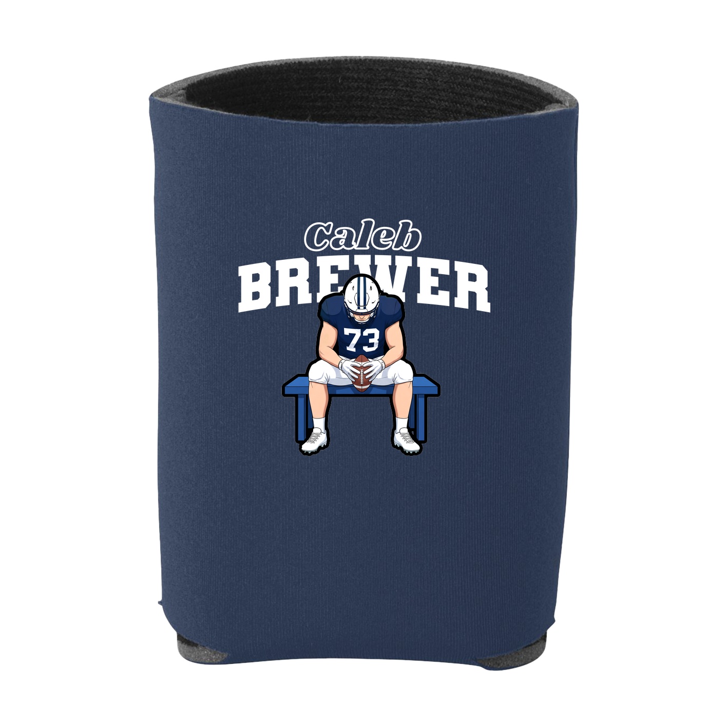 Can Holder — Name Arch in Navy