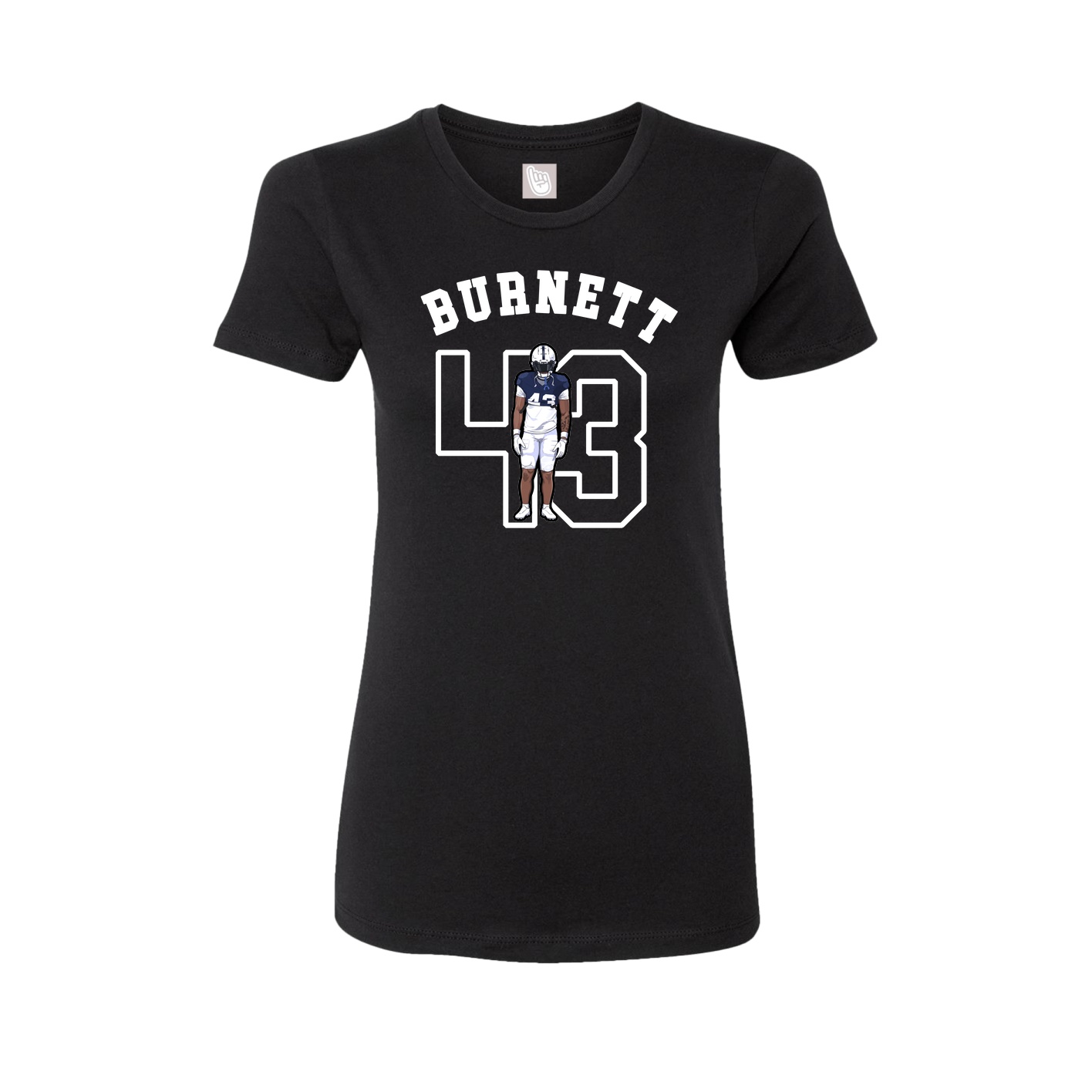 Fitted Women's Tee — Shirsey Arch in Black