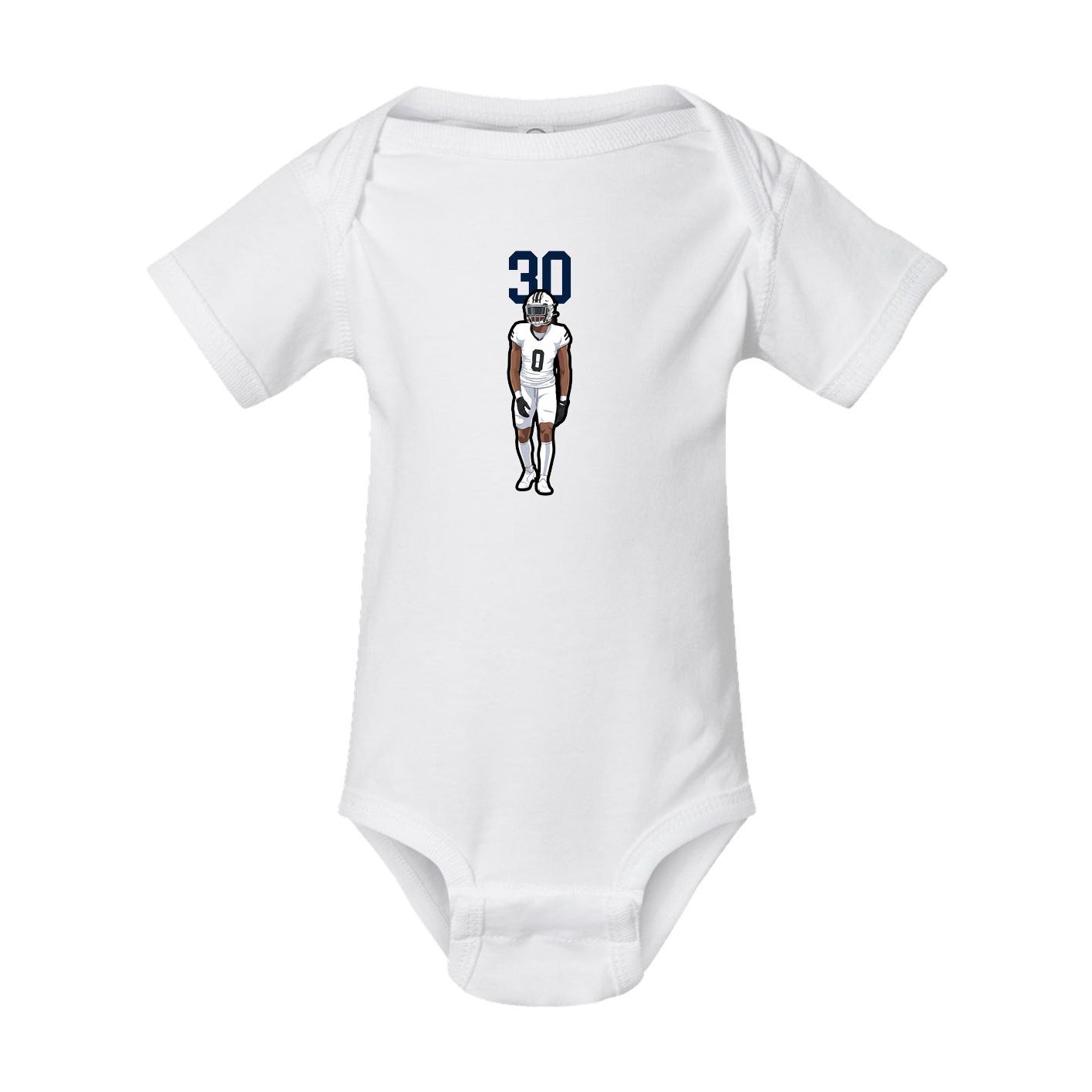 Baby Onesie — Number Top in White
