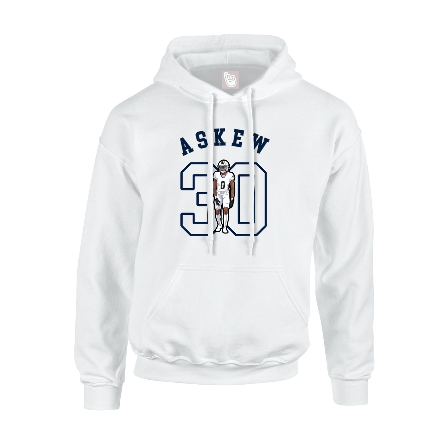 Youth Hoodie — Shirsey Arch in White