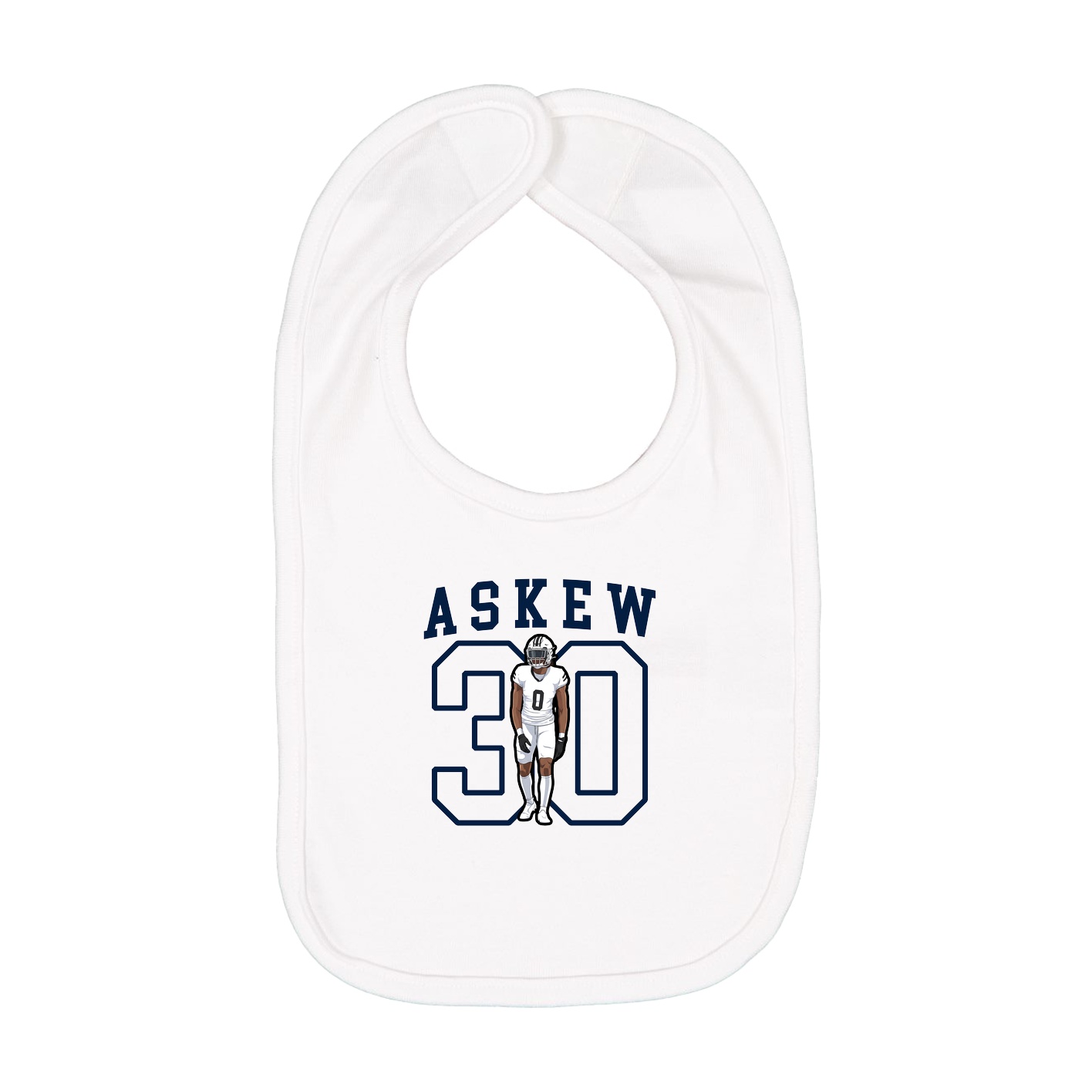 Infant Bib — Shirsey in White