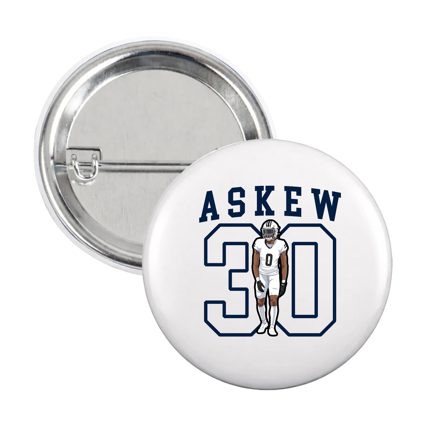 Game Day Button — Shirsey in White