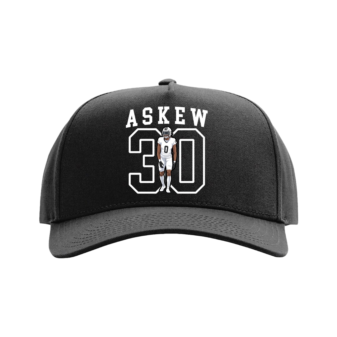 Full Fabric Five-Panel Champ Cap — Shirsey in Black