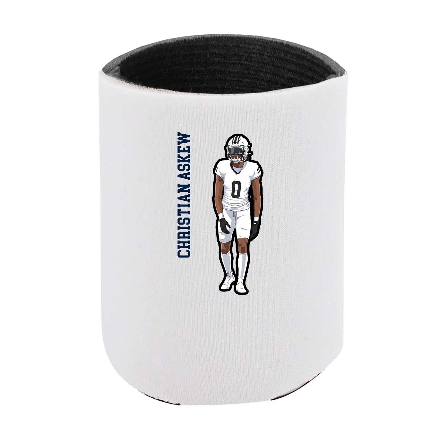 Can Holder — Name Vertical in White