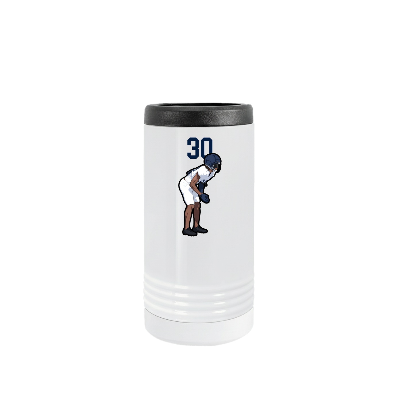 Slim Beverage Holder — Number Top in White