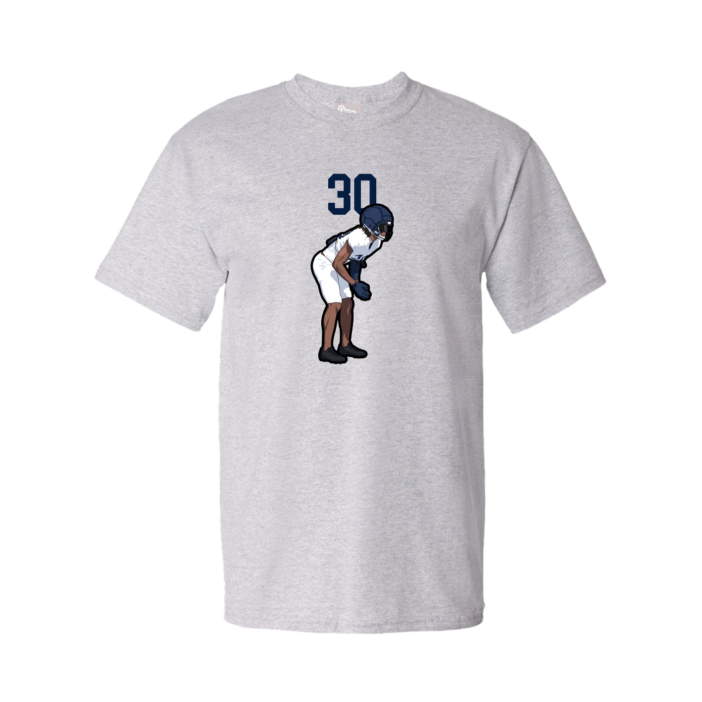 Youth Tee — Number Top in Grey