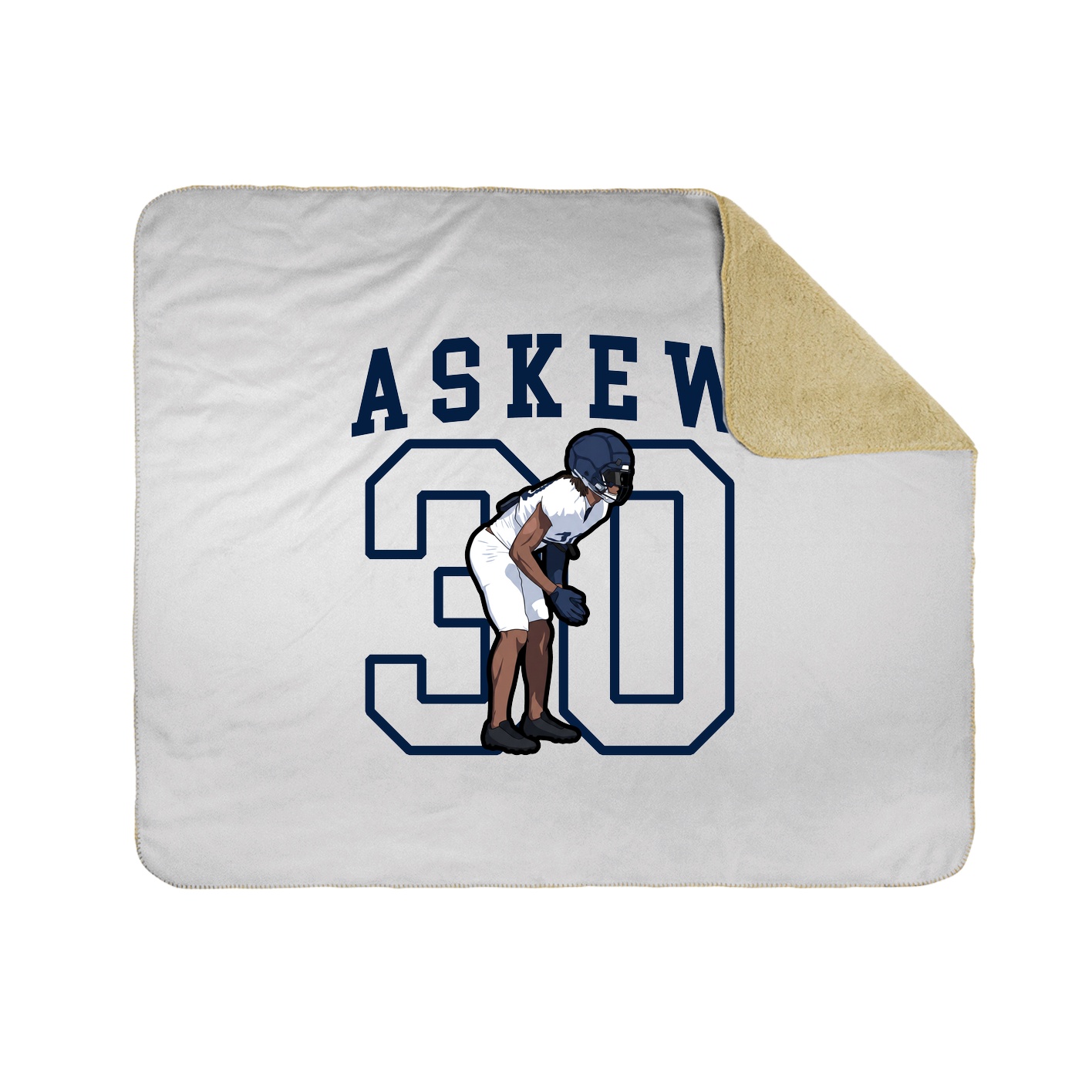 Throw Blanket — Shirsey in White