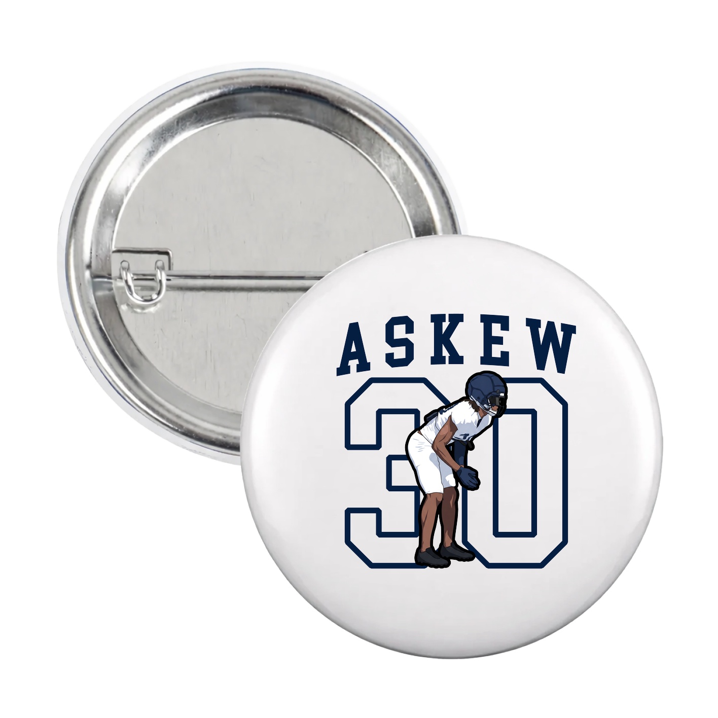 Game Day Button — Shirsey in White