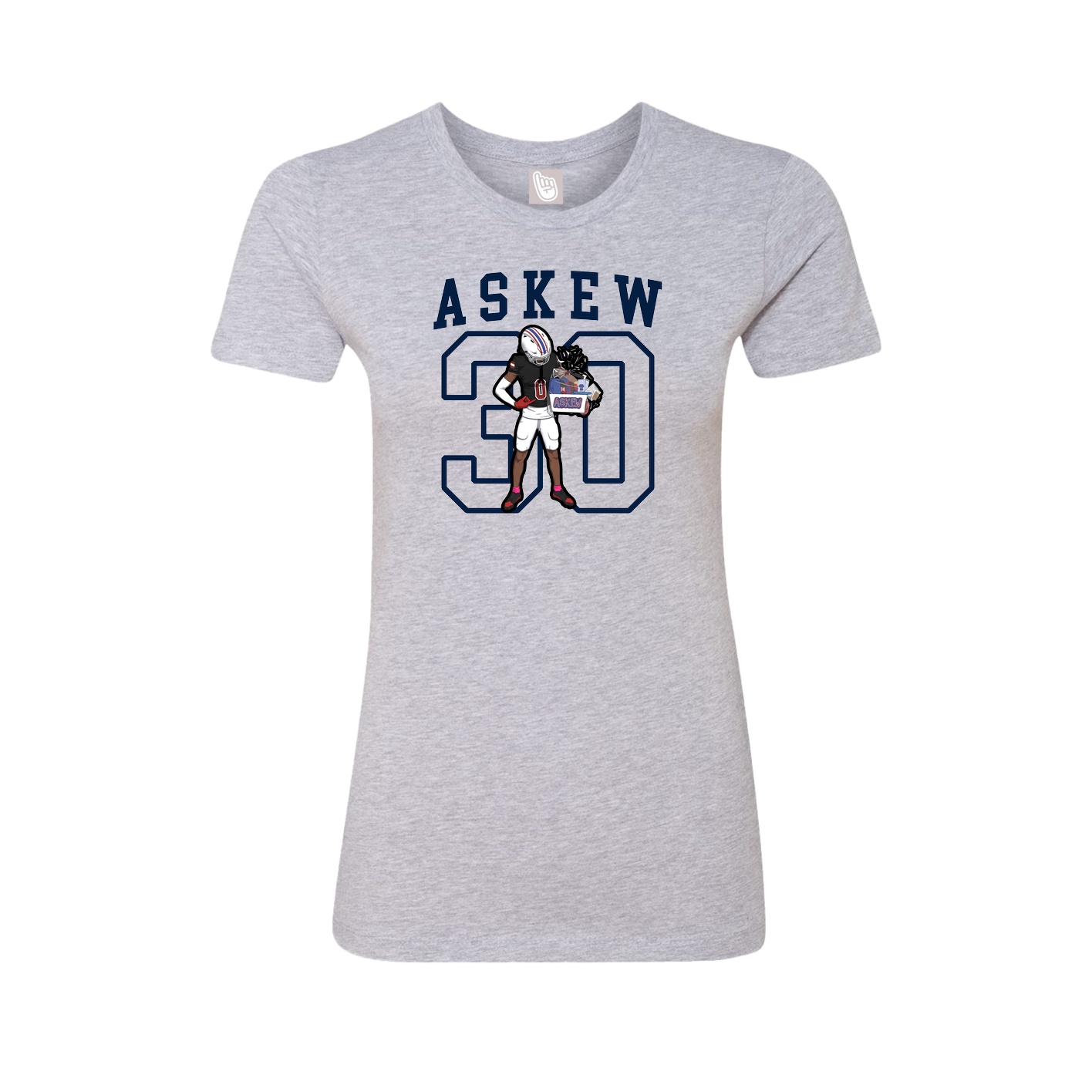 Fitted Women's Tee — Shirsey in Grey