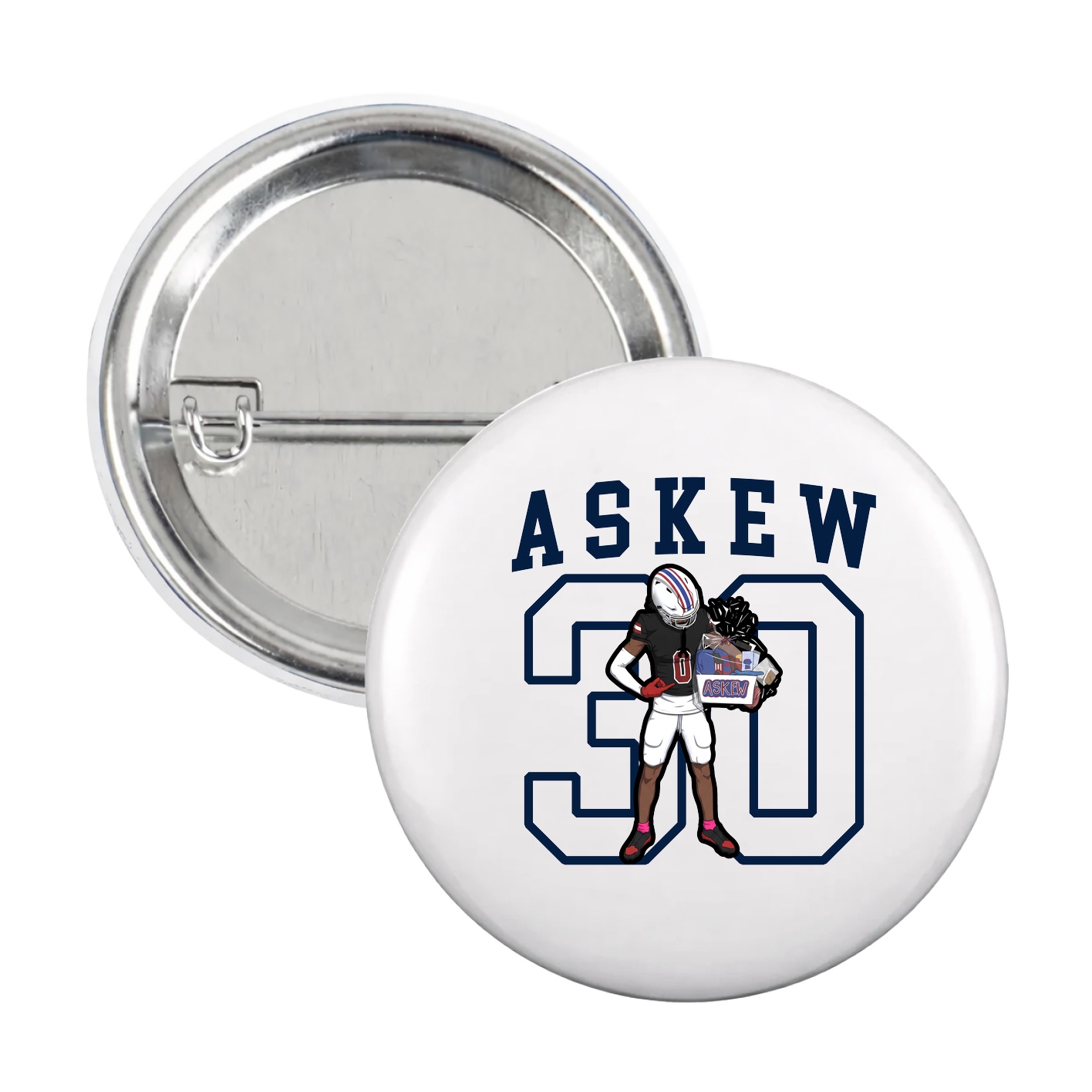 Game Day Button — Shirsey in White