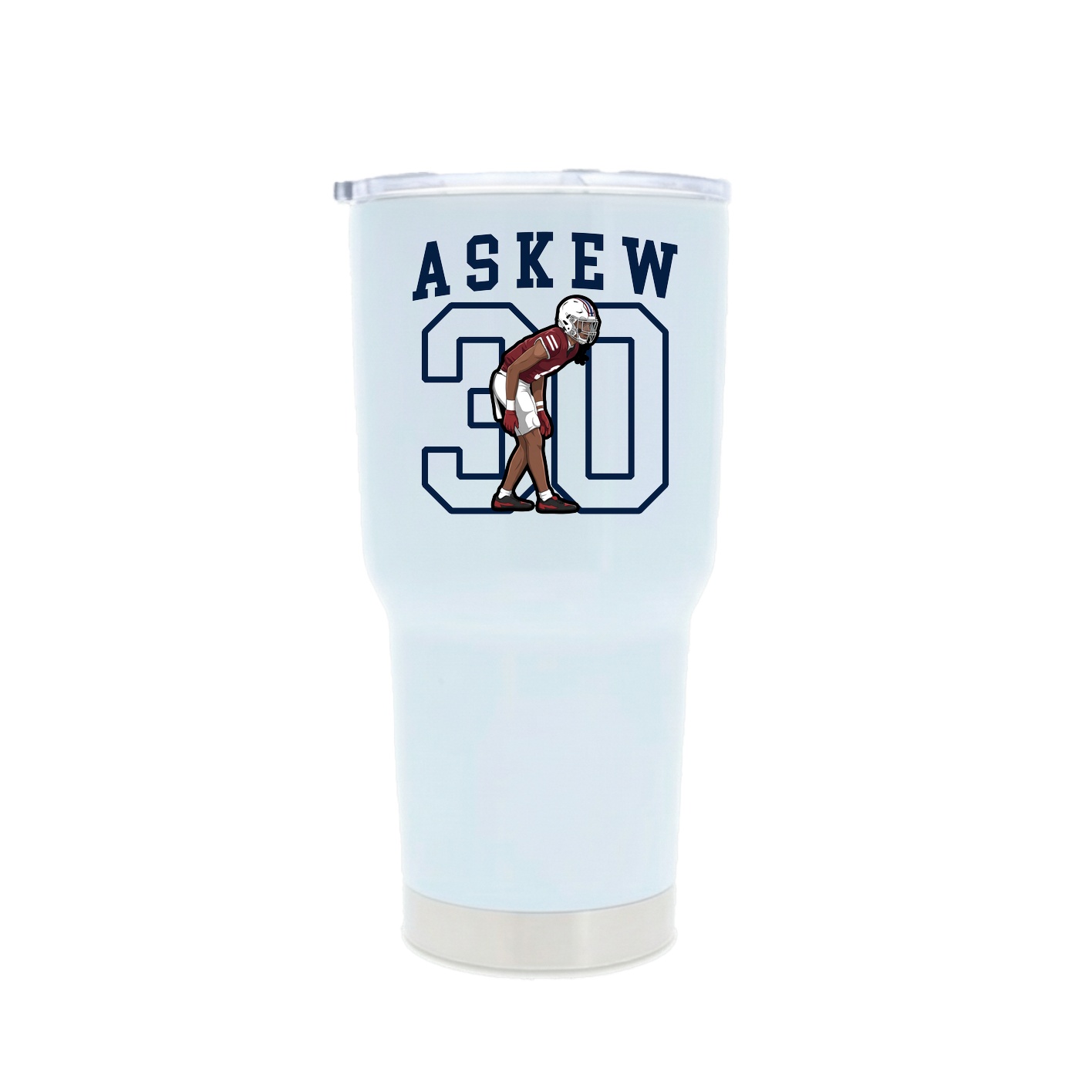 30oz Stainless Steel Tumbler — Shirsey in White