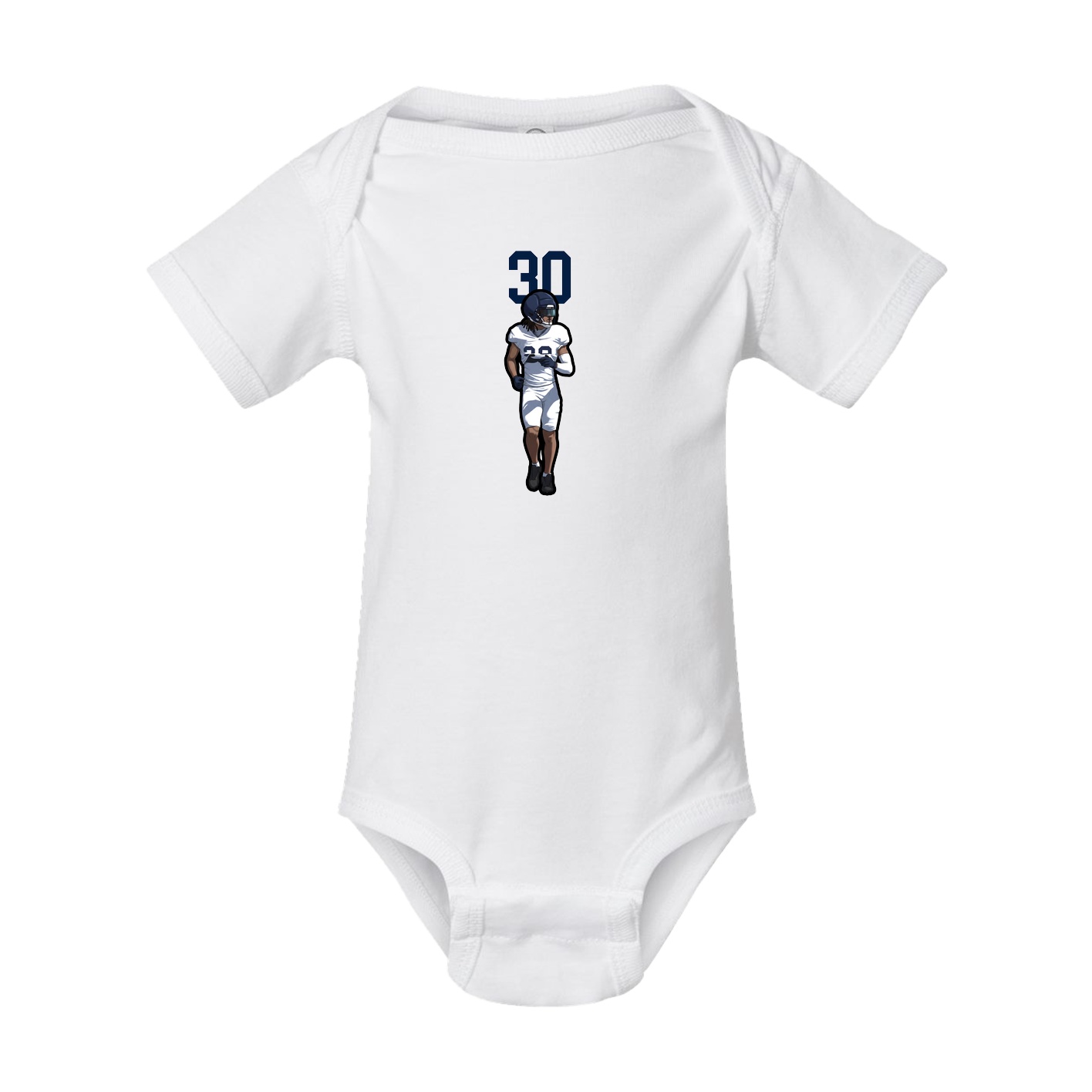 Baby Onesie — Number Top in White