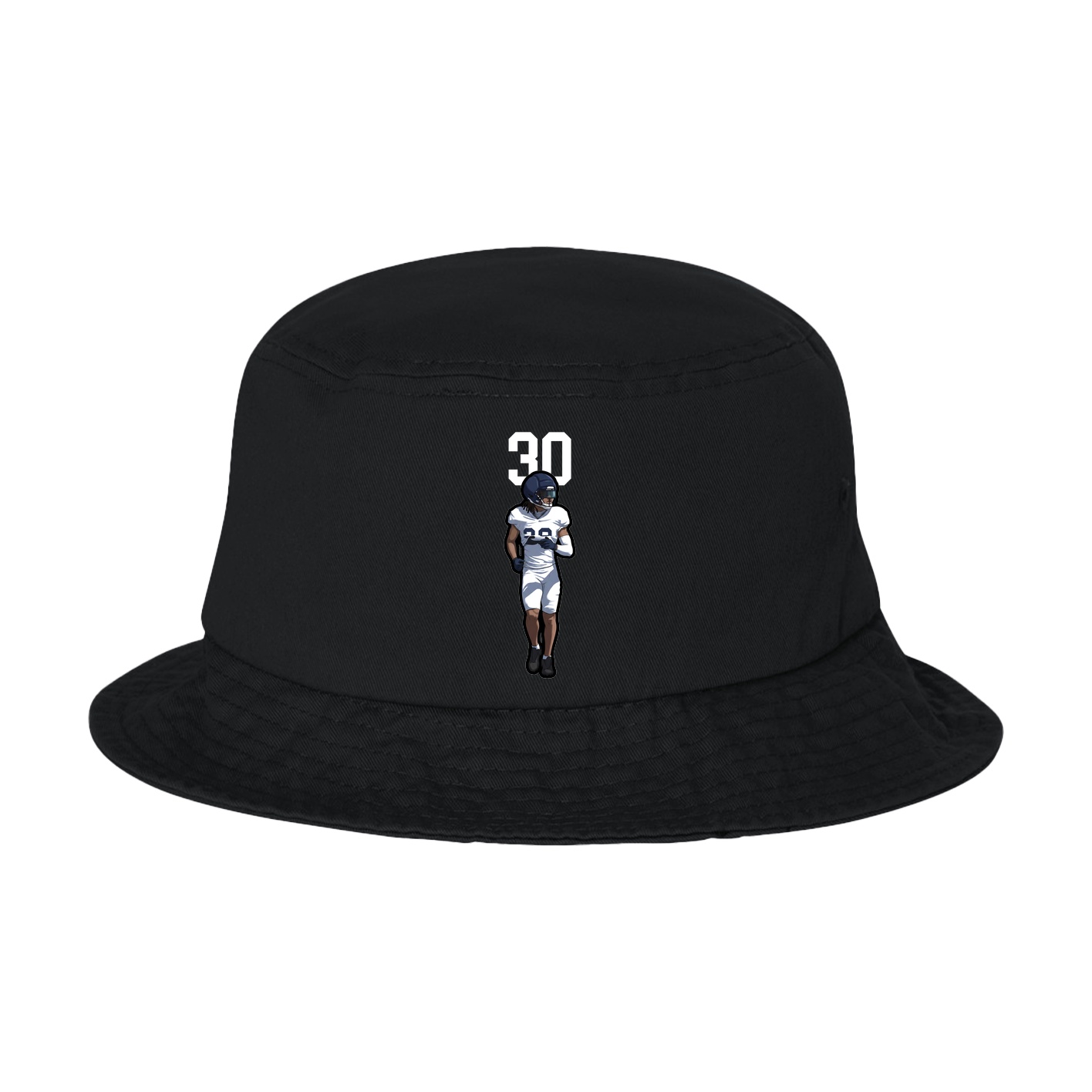 Bucket Cap — Number Top in Black