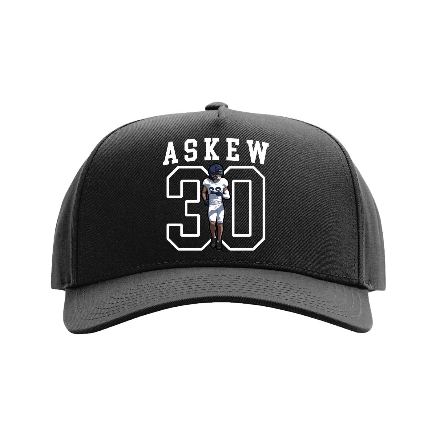 Full Fabric Five-Panel Champ Cap — Shirsey in Black