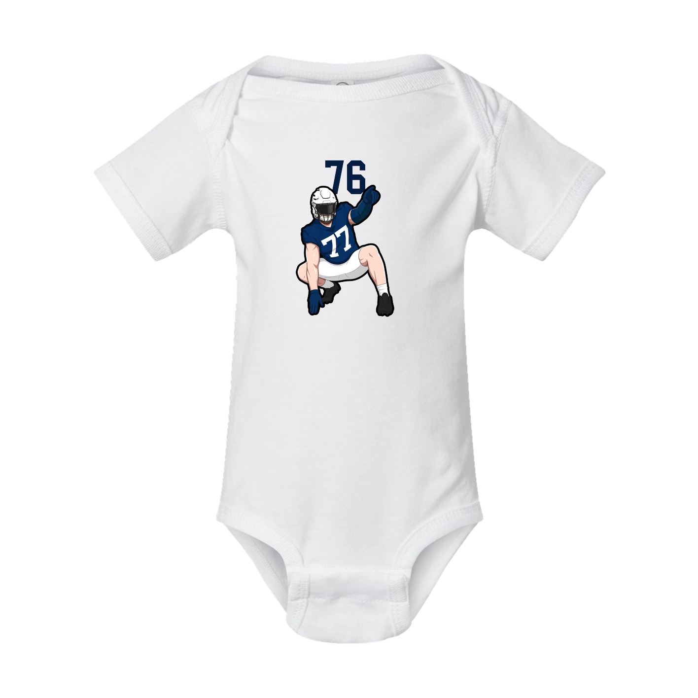 Baby Onesie — Number Top in White