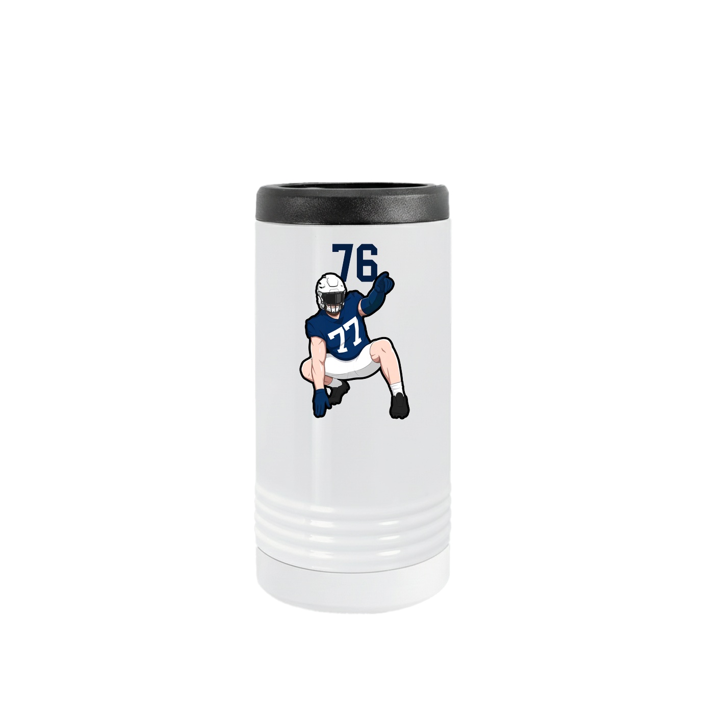Slim Beverage Holder — Number Top in White