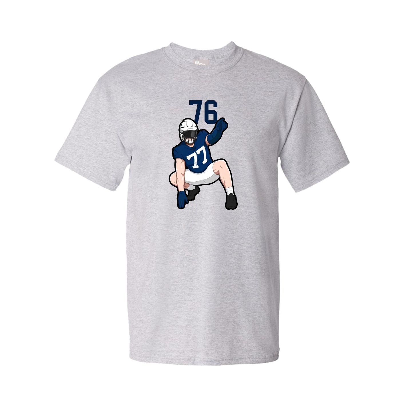 Tee — Number Top in Grey