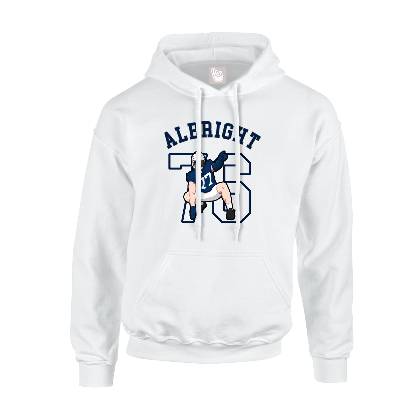 Hoodie — Shirsey Arch in White